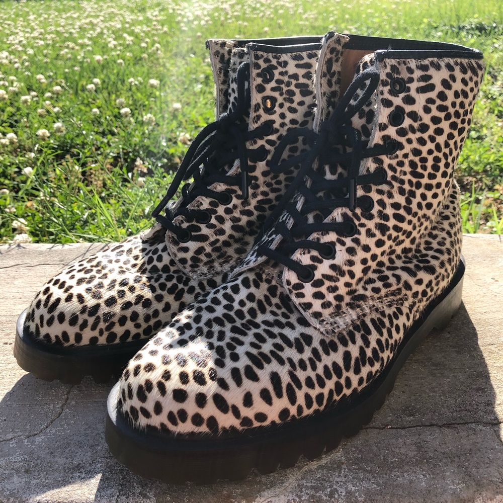 Cheetah Print Dr. Martens - Size 10M (Size 11.5W)